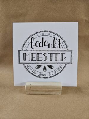 Meester bedankt