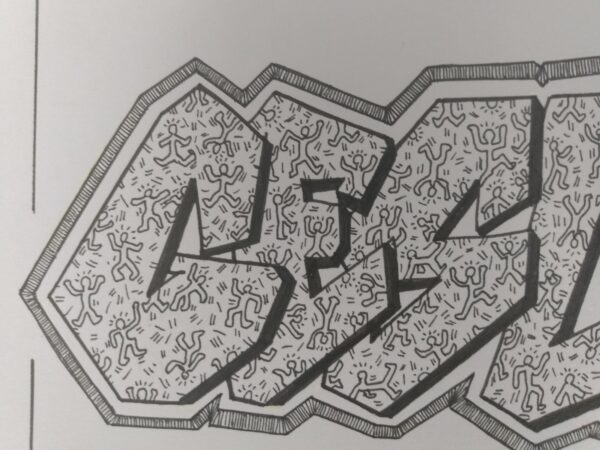 Geslaagd. Grafitti letters - Afbeelding 2