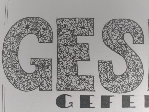 Geslaagd met bloemletters - Afbeelding 2